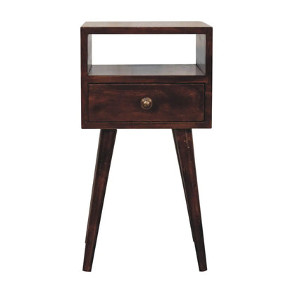 Mini California Walnut Bedside - Living with Luxury