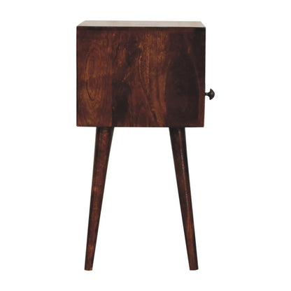 Mini California Walnut Bedside - Living with Luxury