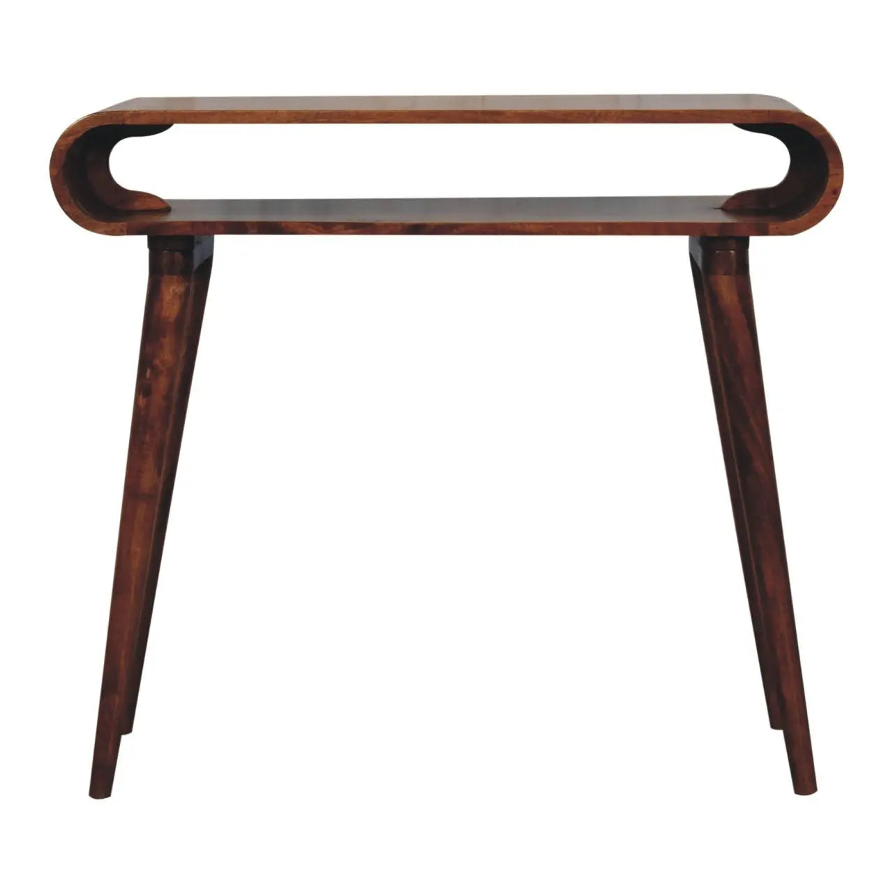 Amaya Honey Caramel Nordic Style Console Table - Living with Luxury