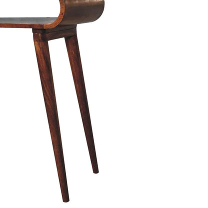 Amaya Honey Caramel Nordic Style Console Table - Living with Luxury