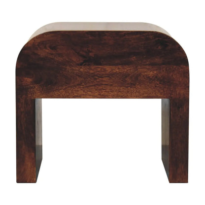 California Walnut Disc Bedside - Living with Luxury