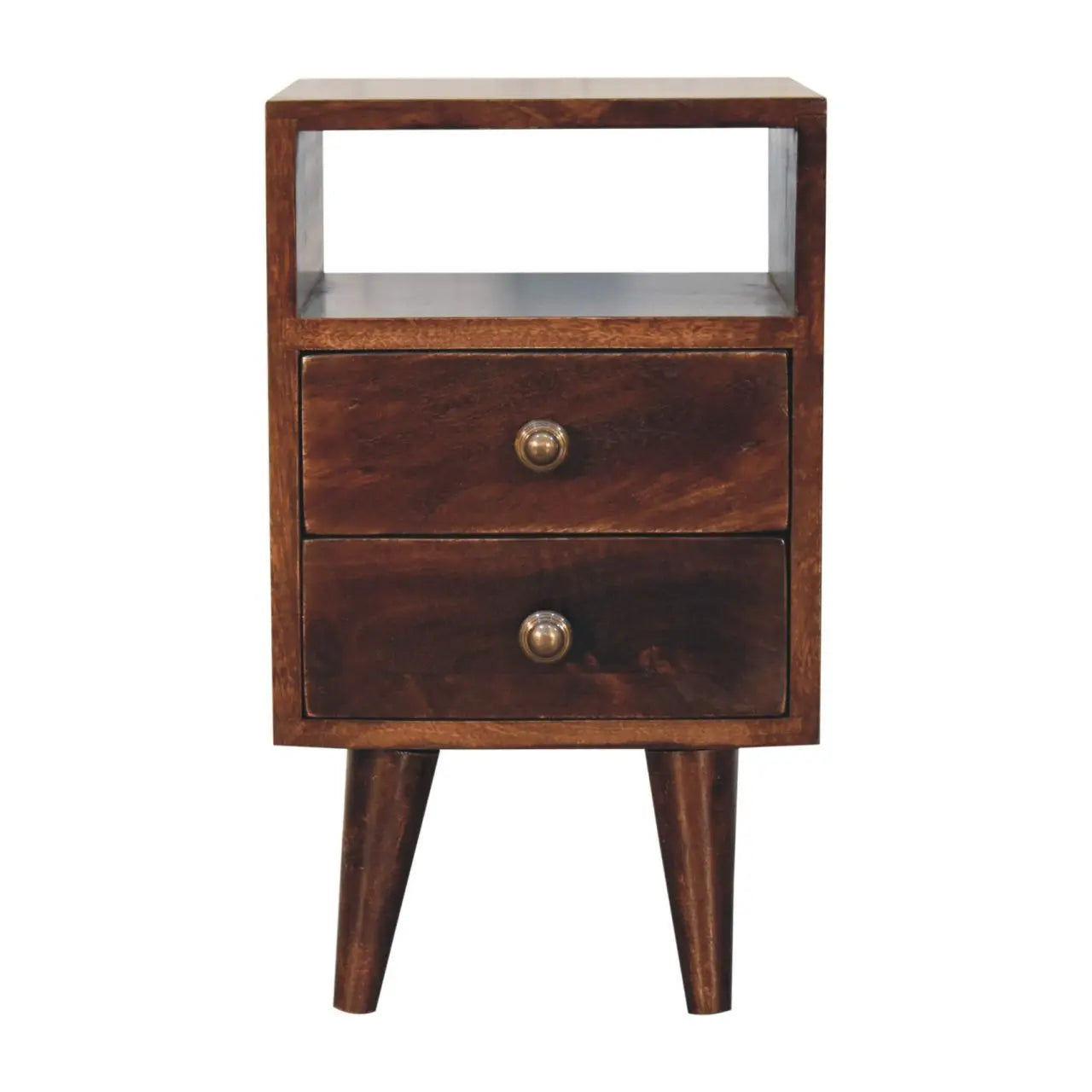 Mini Classic California Walnut Bedside - Living with Luxury