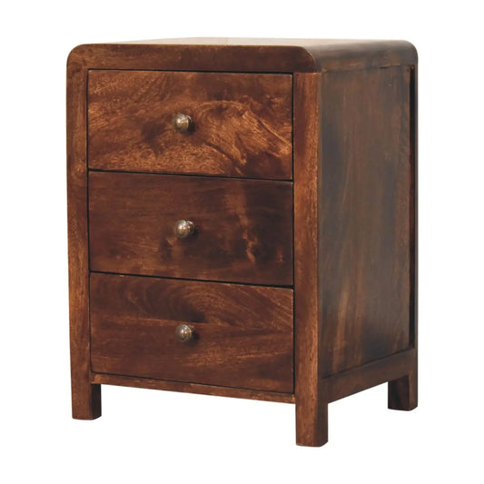 California Walnut Naya Bedside - Living with Luxury