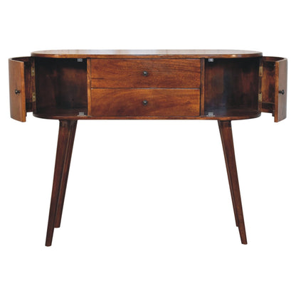 Grove Chestnut Console Table Living with Luxury