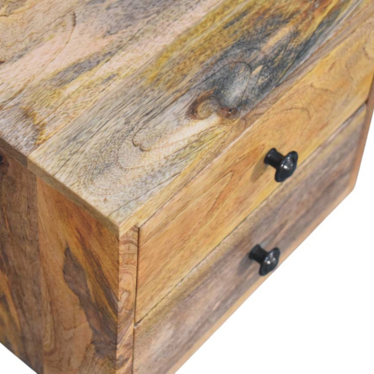 Solis 2-Drawer Oak-ish Wall Mounted Nightstand - Living with Luxury
