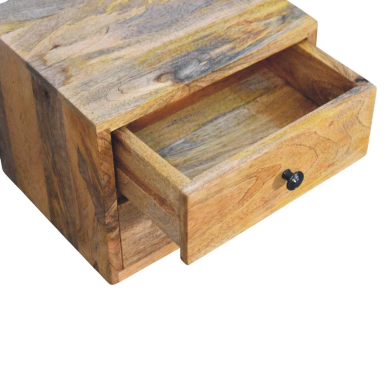 Solis 2-Drawer Oak-ish Wall Mounted Nightstand - Living with Luxury