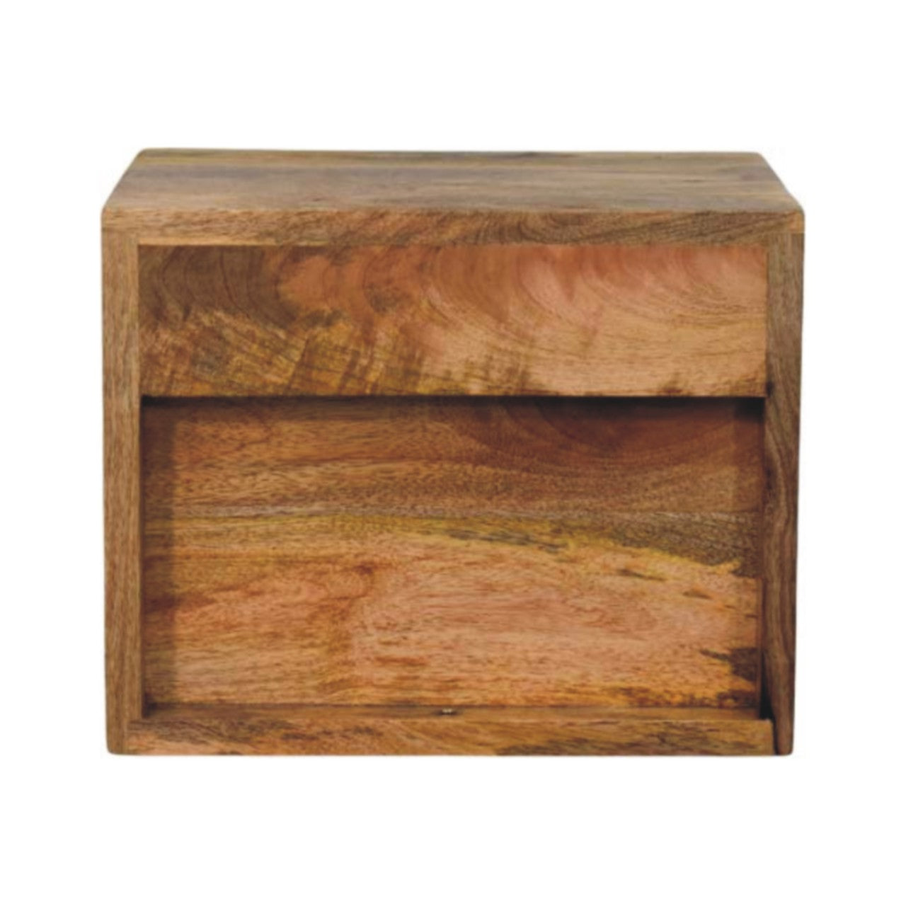 Solis 2-Drawer Oak-ish Wall Mounted Nightstand - Living with Luxury