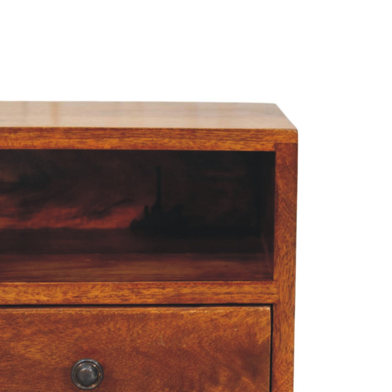 Solis 1-Drawer Chestnut Wall Mounted Nightstand - Living with Luxury