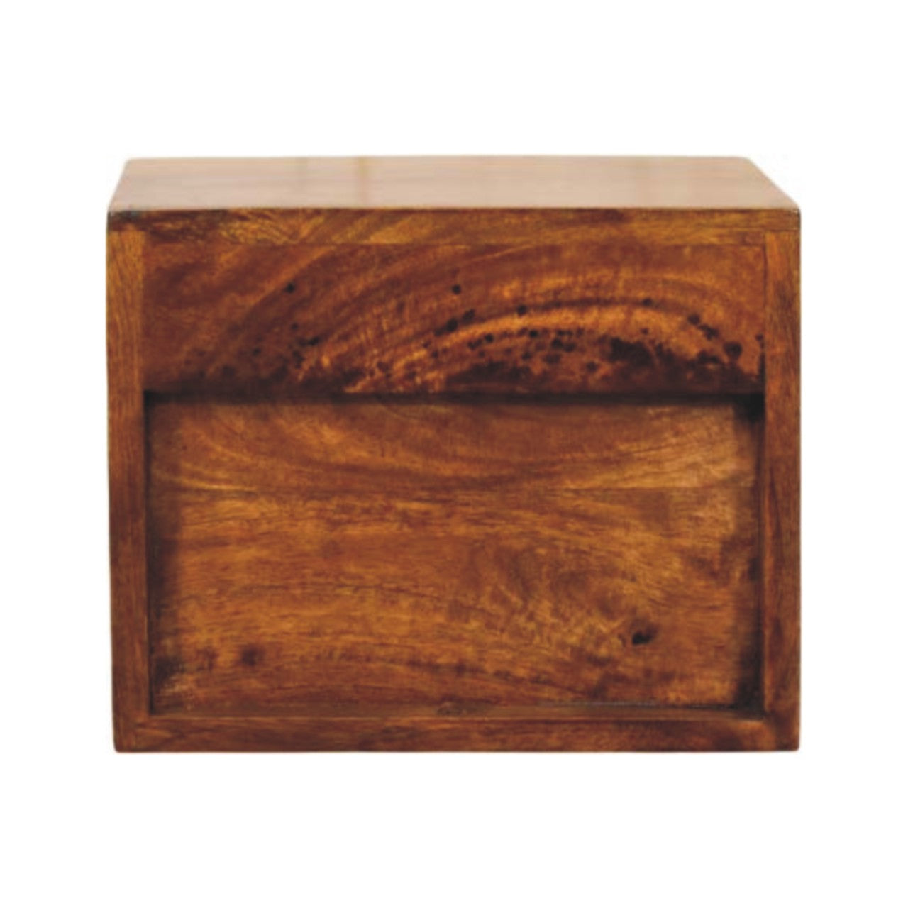 Solis 1-Drawer Chestnut Wall Mounted Nightstand - Living with Luxury