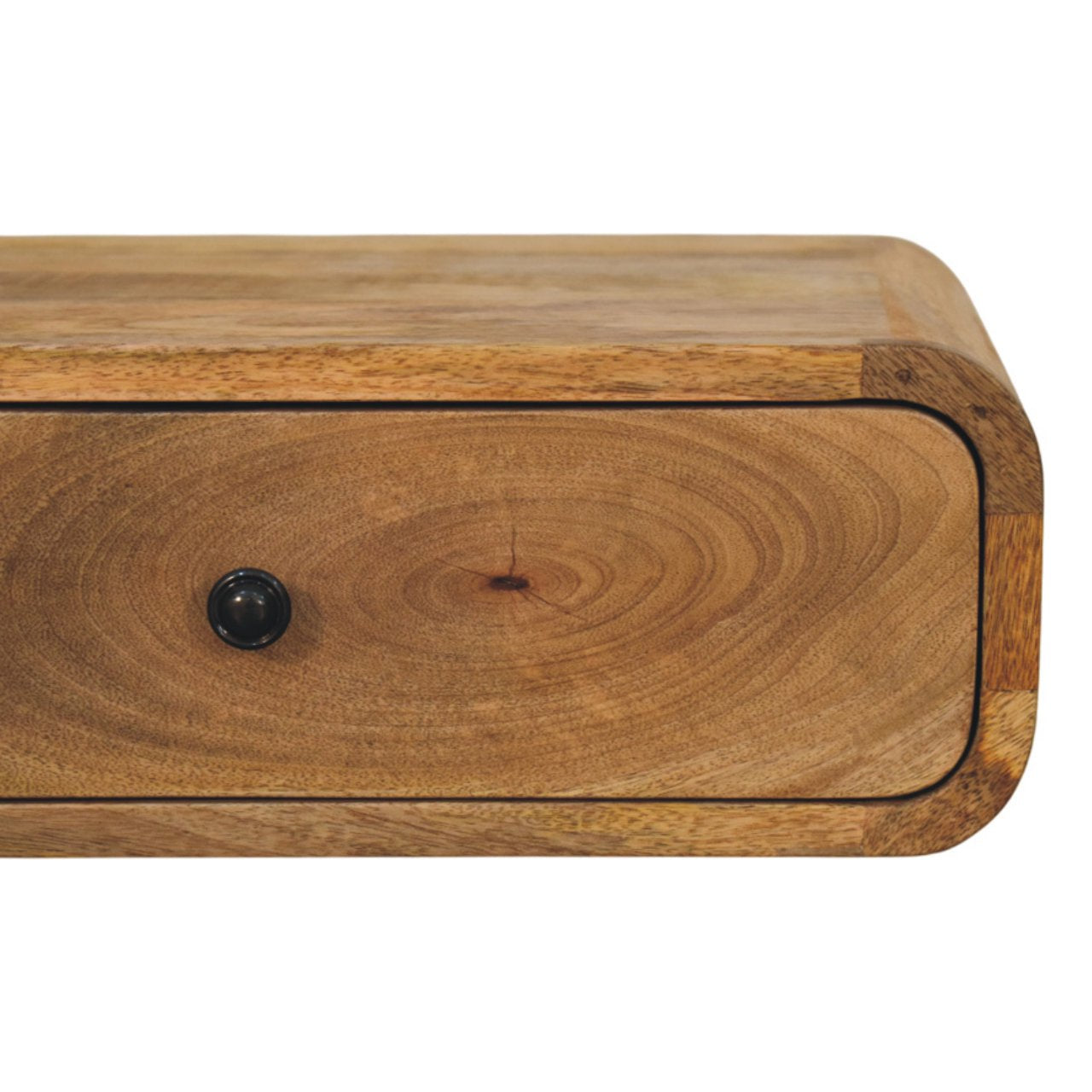 Avora Wall-Mounted Oak-ish 1 Drawer Nightstand - Living with Luxury