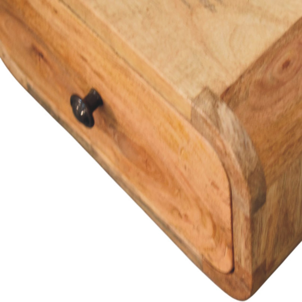 Avora Mini Wall-Mounted Oak-ish 1 Drawer Nightstand - Living with Luxury