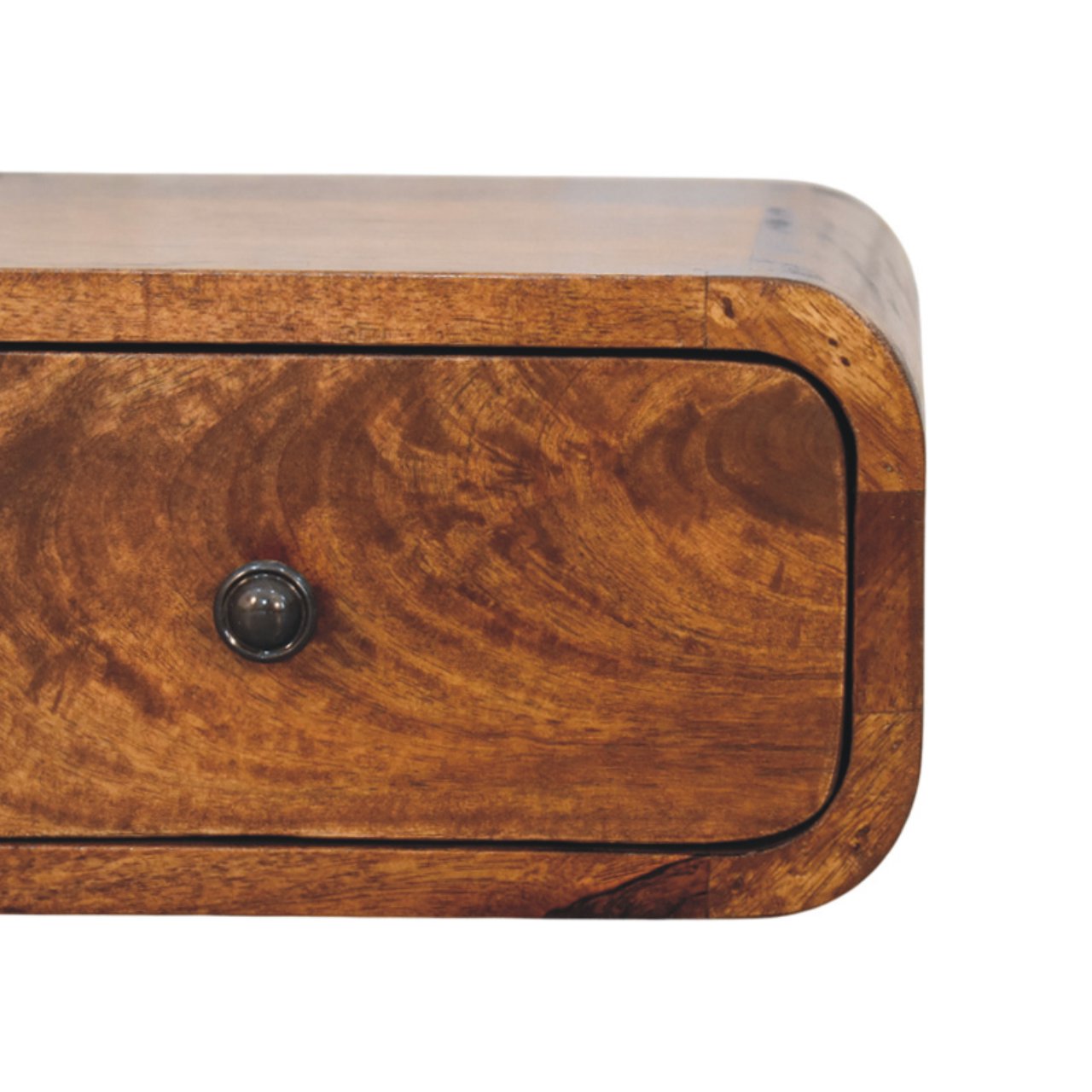 Avora Mini Wall-Mounted Chestnut 1 Drawer Nightstand - Living with Luxury