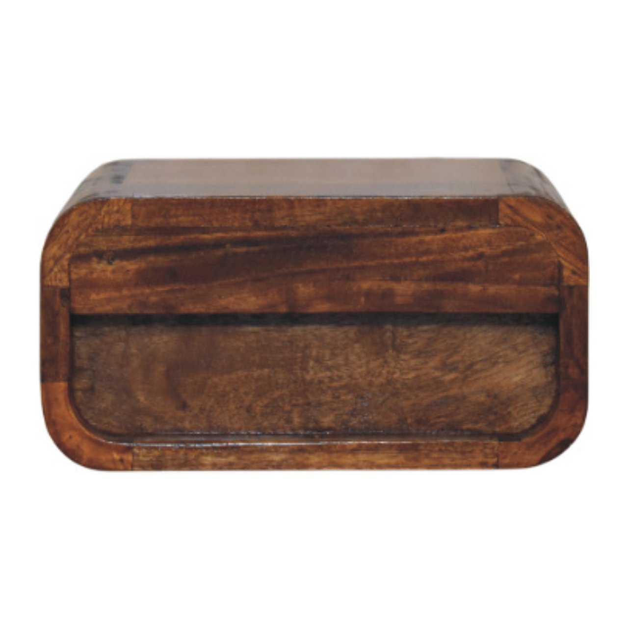Avora Mini Wall-Mounted Chestnut 1 Drawer Nightstand - Living with Luxury