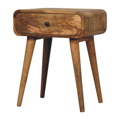Avora Oak-ish Nightstand with 1 drawer - Living with Luxury