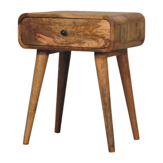 Avora Oak-ish Nightstand with 1 drawer - Living with Luxury