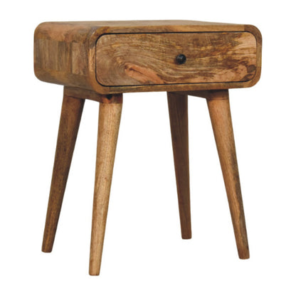 Avora Oak-ish Nightstand with 1 drawer - Living with Luxury
