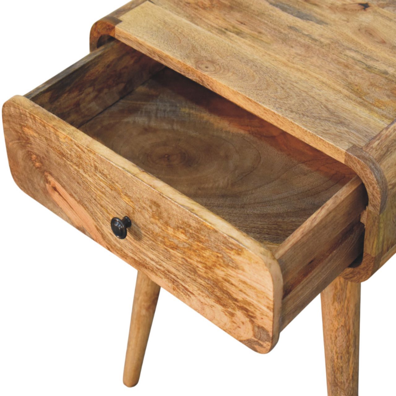 Avora Oak-ish Nightstand with 1 drawer - Living with Luxury