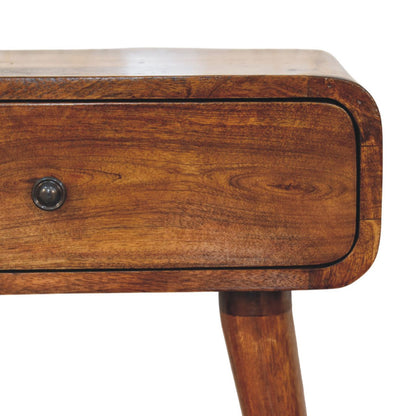 Avora Chestnut Nightstand with 1 drawer - Living with Luxury