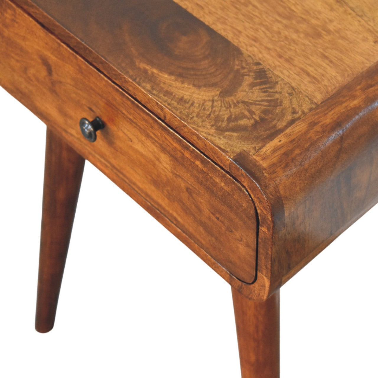 Avora Chestnut Nightstand with 1 drawer - Living with Luxury