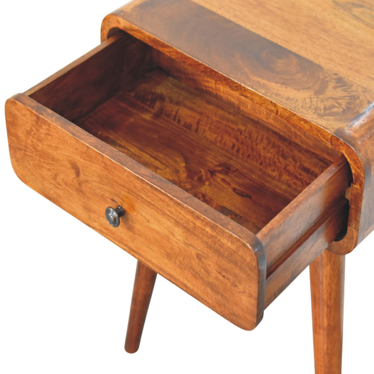 Avora Chestnut Nightstand with 1 drawer - Living with Luxury