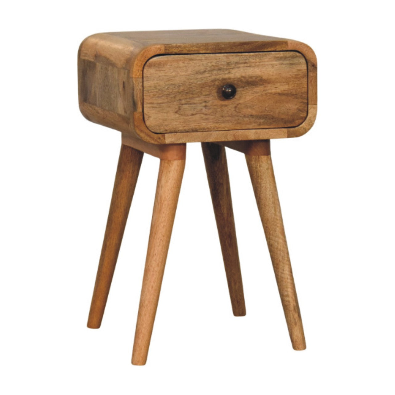 Avora Mini Oak-ish Nightstand with 1 drawer - Living with Luxury