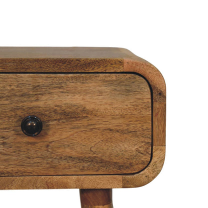 Avora Mini Oak-ish Nightstand with 1 drawer - Living with Luxury