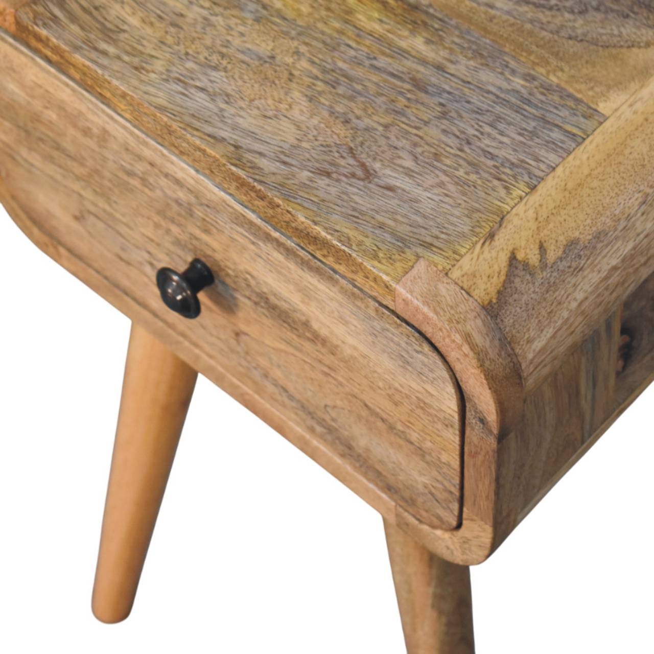 Avora Mini Oak-ish Nightstand with 1 drawer - Living with Luxury