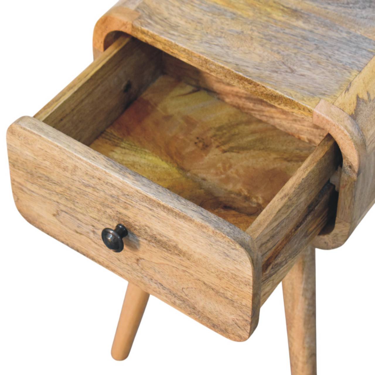 Avora Mini Oak-ish Nightstand with 1 drawer - Living with Luxury