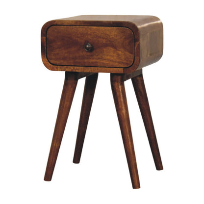 Avora Mini Chestnut Nightstand with 1 drawer - Living with Luxury