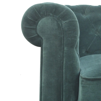 Emerald Green Velvet Chesterfield - Living with Luxury
