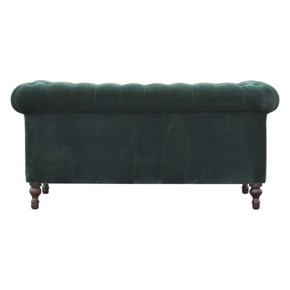 Emerald Green Velvet Chesterfield - Living with Luxury