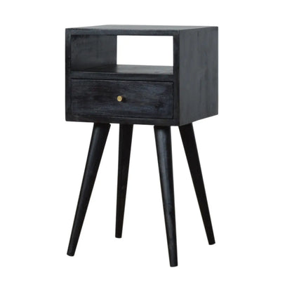 Mini Ash Black Bedside - Living with Luxury