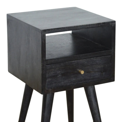 Mini Ash Black Bedside - Living with Luxury