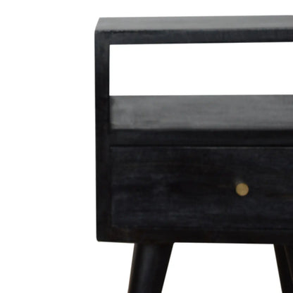 Mini Ash Black Bedside - Living with Luxury