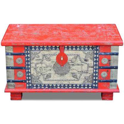 Storage Chest Red Mango Wood Living with Luxury