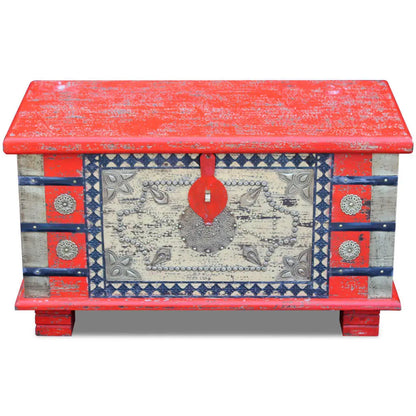 Storage Chest Red Mango Wood Living with Luxury