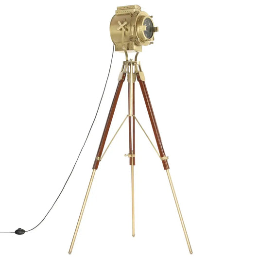 Tripod Floor Lamp Solid Mango Wood 193 cm Living with Luxury