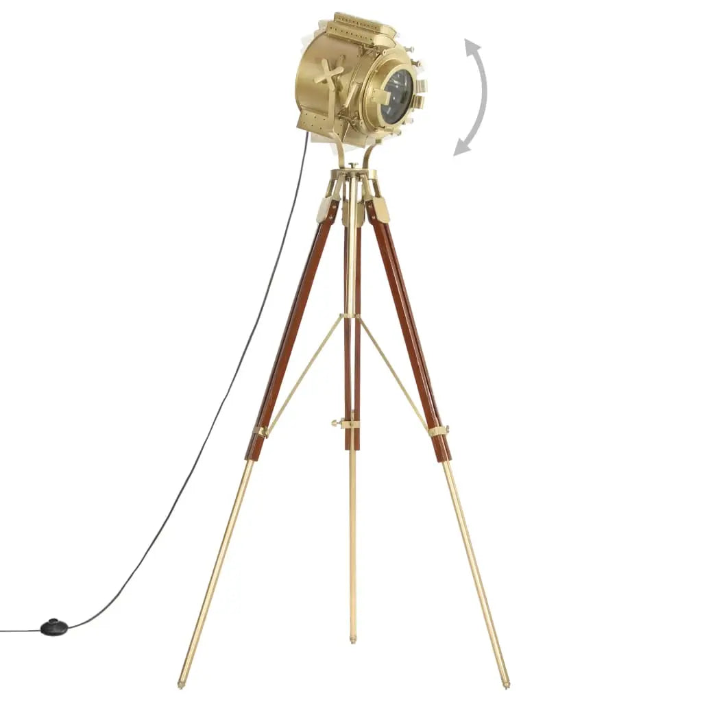 Tripod Floor Lamp Solid Mango Wood 193 cm Living with Luxury