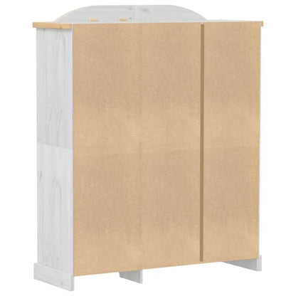 Wardrobe Corona White Solid Wood Pine Living with Luxury