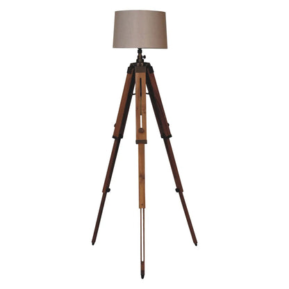 Wooden Tripod Lamp Living with Luxury