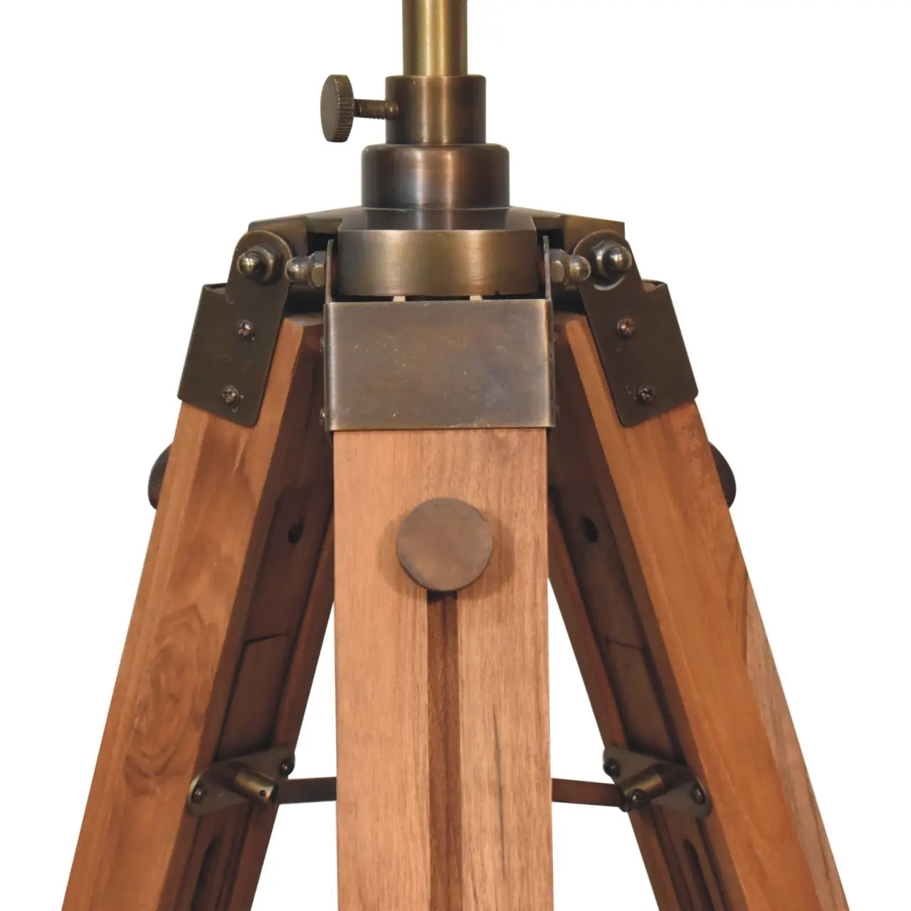 Wooden Tripod Lamp Living with Luxury