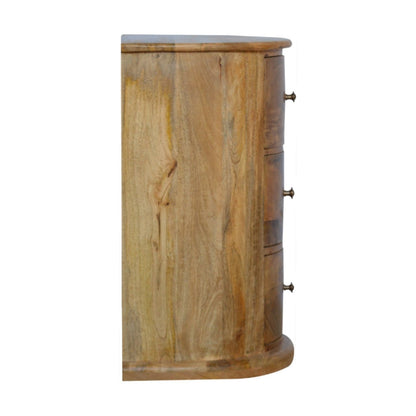 3 Drawer Serpentine Drum Chest Living with Luxury