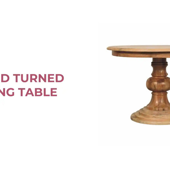 Round Turned Dining Table by@Outfy
