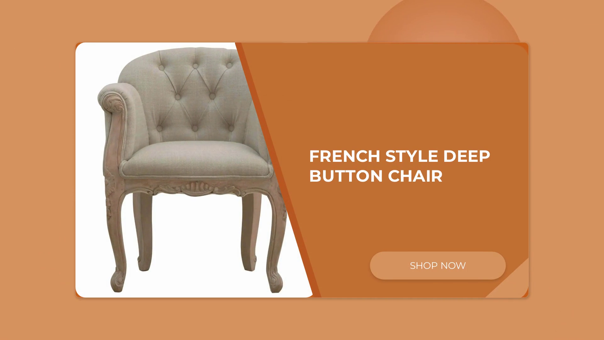 French Style Deep Button Chair by@Outfy