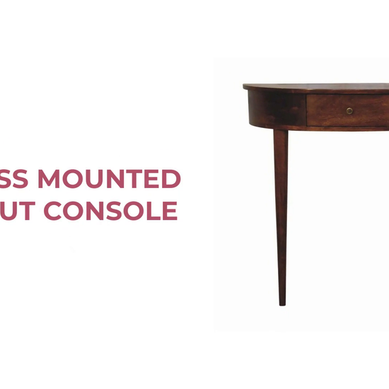 Backless Mounted Chestnut Console by@Outfy