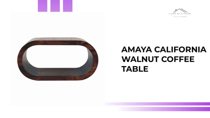 Amaya California Walnut Coffee Table by@Outfy