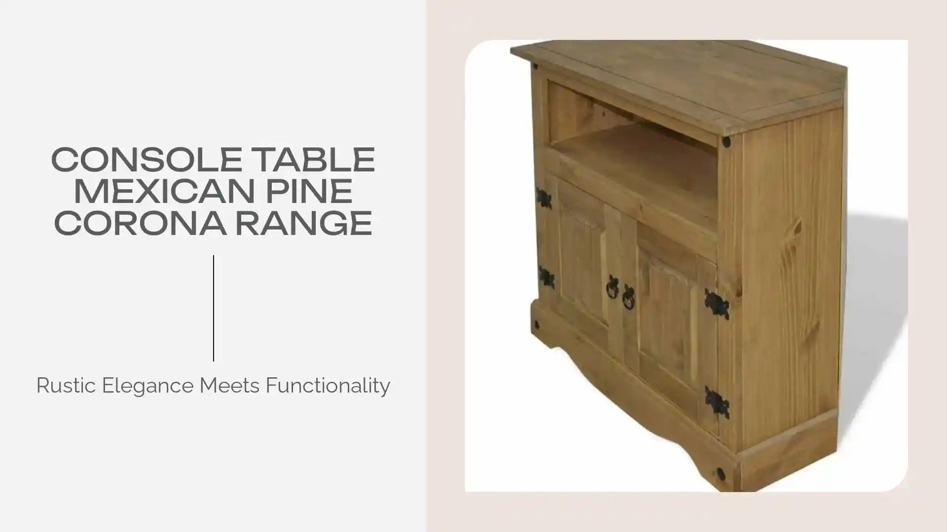 Console Table Mexican Pine Corona Range by@Outfy