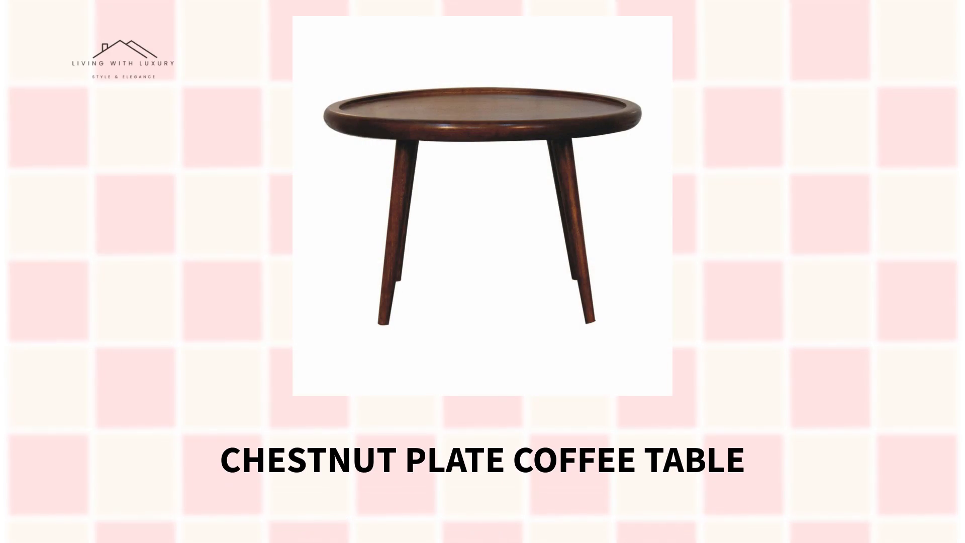 Chestnut Plate Coffee Table by@Outfy