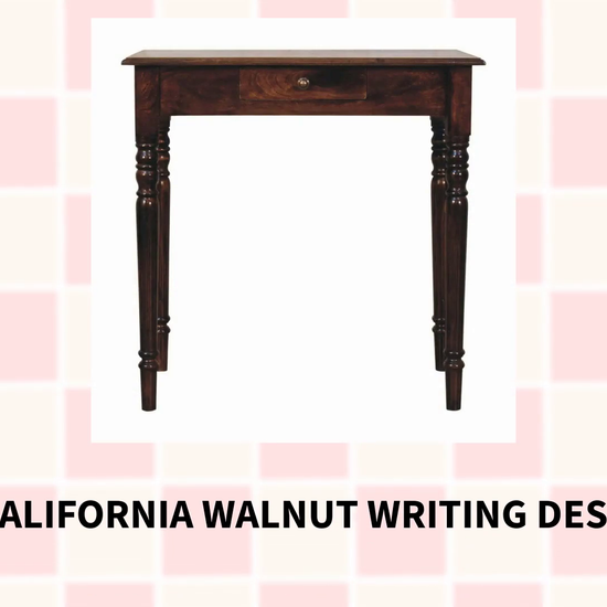 California Walnut Writing Desk by@Outfy