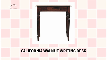 California Walnut Writing Desk by@Outfy
